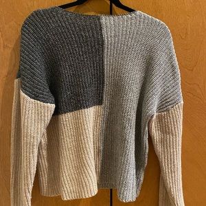 Color Block Knit Sweater